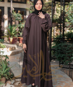 Abaya JS-Frill Neck Maxi